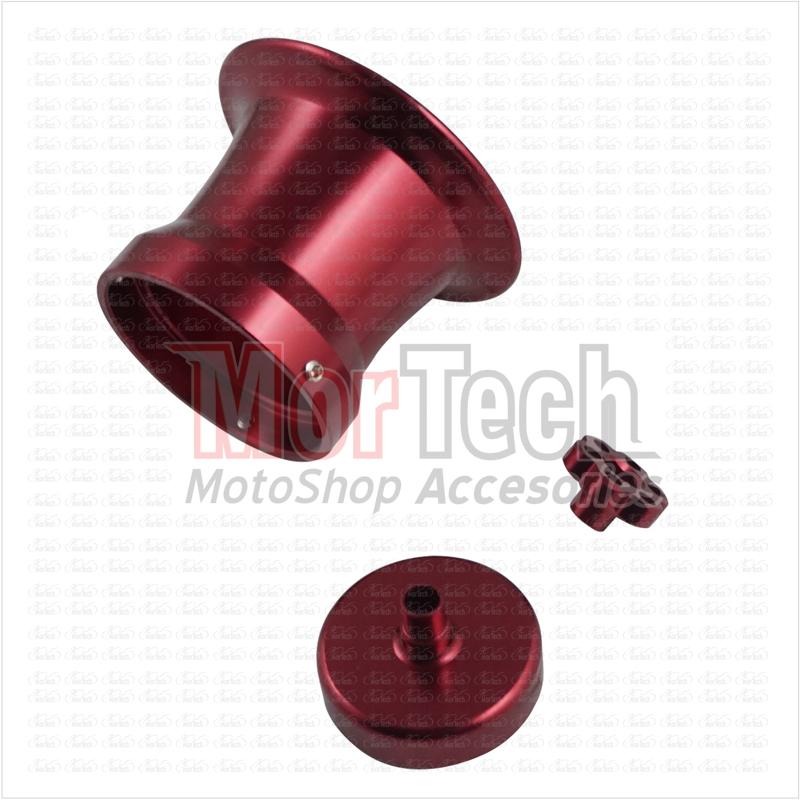 Fast Bikes Corong Velocity Karbu Karburator Karbulator Racing CNC 50 mm PE - PWL - PWK 28 Setelan gas + Tutup kabel gas Merah