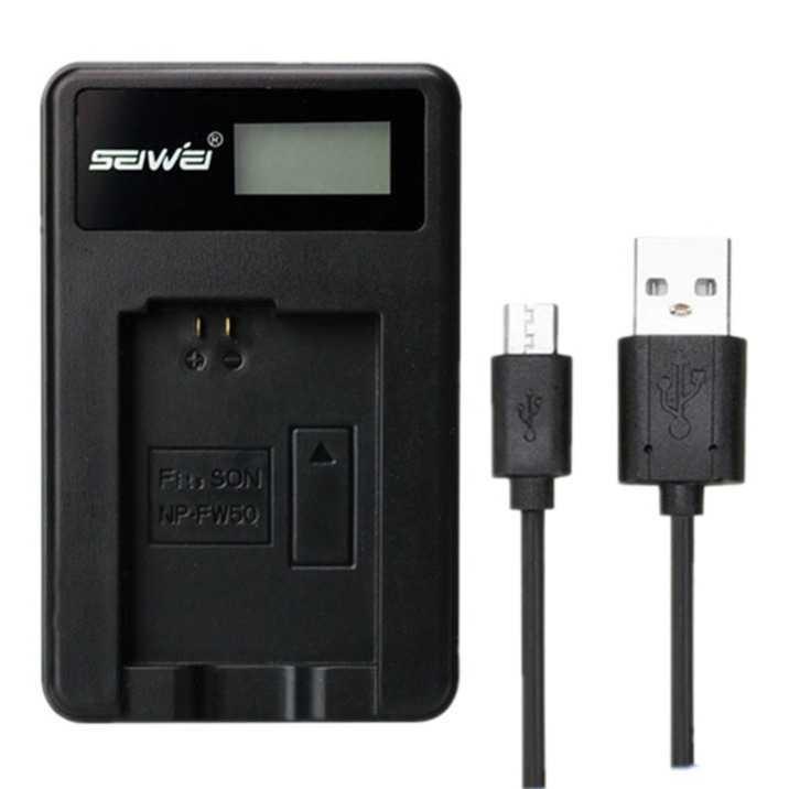 Charger kamera/Charger Kamera canon SEIWEI Charger Baterai Travel Sony NEX-5 NEX-7 SLT-A55 A33 - NP-FW50