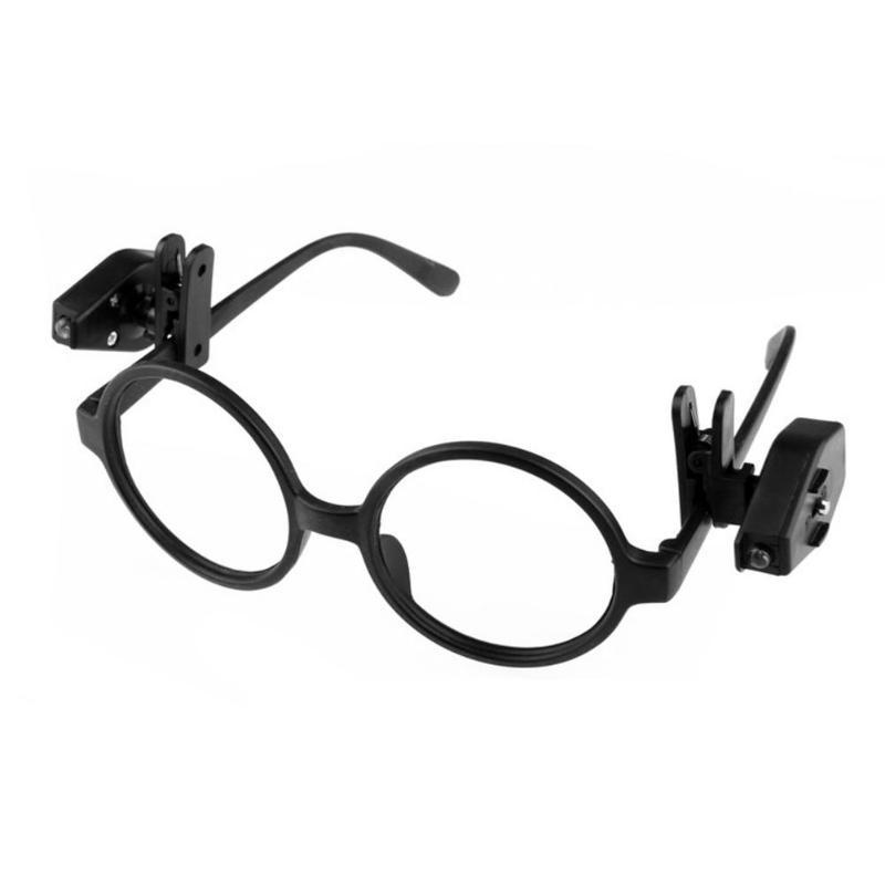 glasses NOT included Balight 2pcs Flexible Book Reading Lights Eyeglass Lamp Mini LED Eyeglass Clip On Universal Portable