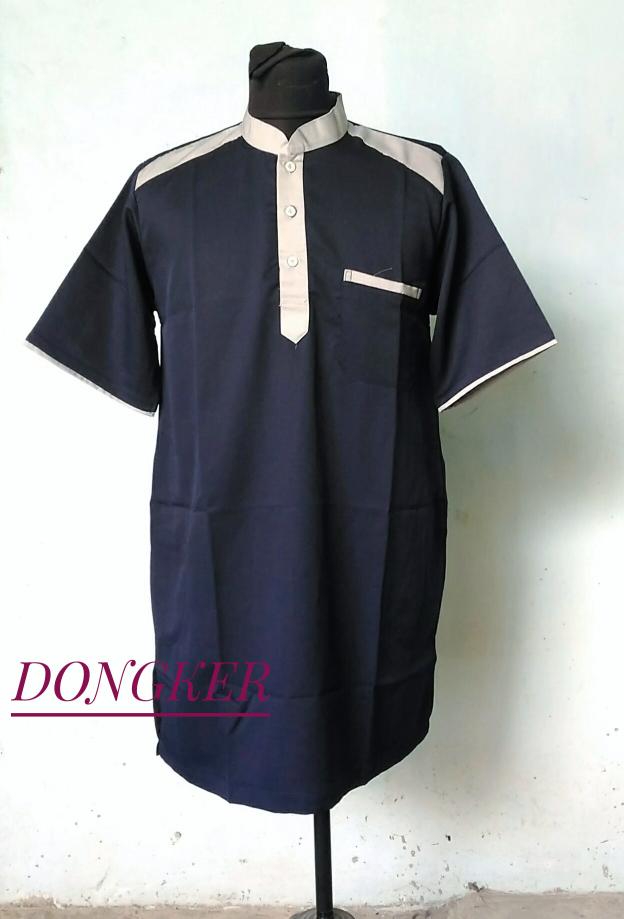 GA-dongker-Gamis pakistan dewasa lengan pendek/koko/atasan/pria