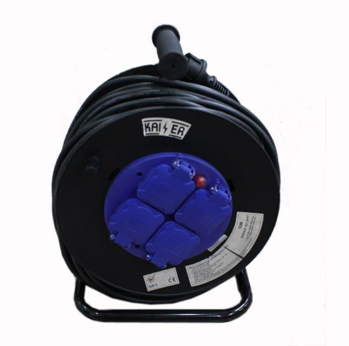 Kabel Roll Gulung 50 Meter 4 Stop Kontak Daya Maksimal 3000 watt