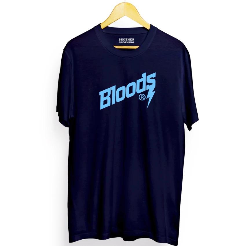 Do More Store Kaos Distro Bloods Text Light Blue Premium