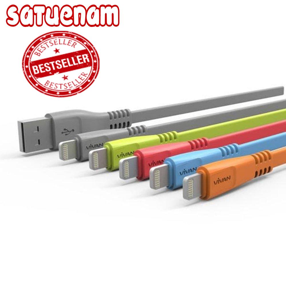 Satuenam - Kabel Data Vivan - Vivan CCL30 30Cm Lighting Data Cable Toples For Iphone 5/ 5S/ 6/6S - TERMURAH