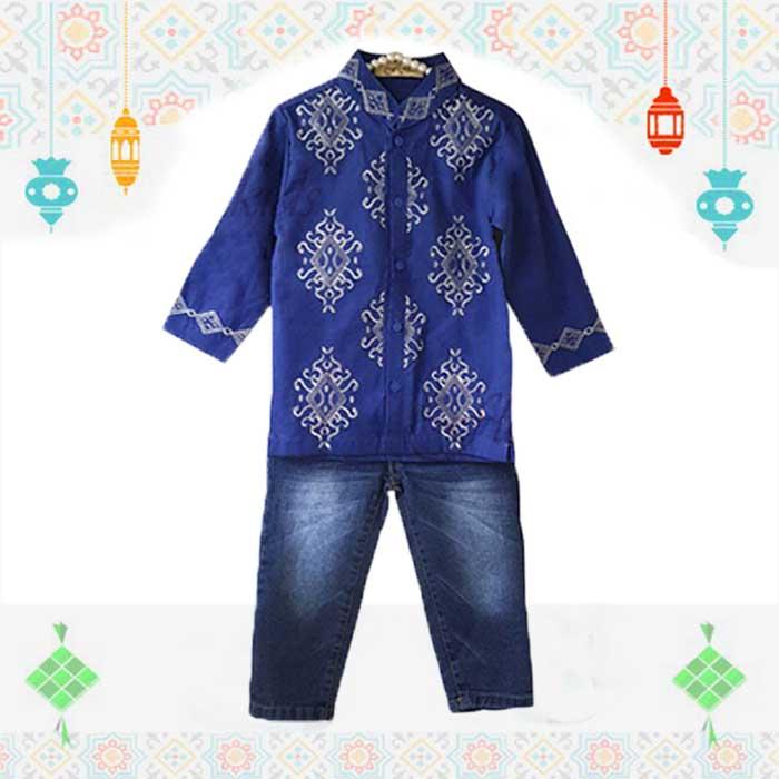 Setelan Baju Anak Import Setelan Baju Anak Murah Baju Koko Anak Murah Baju Koko Anak Elegant Blue Kotak