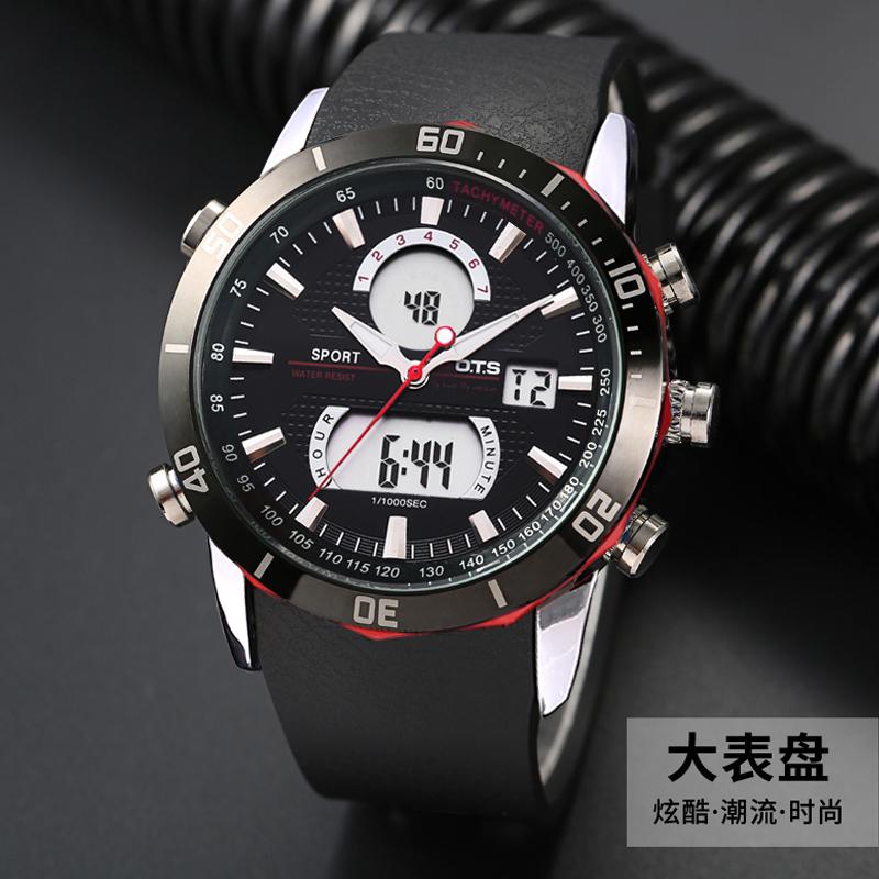 OTS Jam Digitec SMA Laki-laki Jam Tangan Luar Rumah Tahan Air