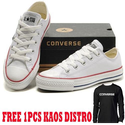 TOP PRODAK SEPATU UNISEX CONVERSE ALL STAR FREE 1PCS KAOS DISTRO