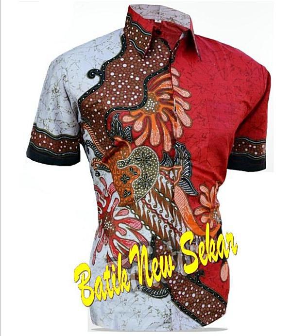 Kemeja Batik Pria Hem Lengan Pendek Sekar Baru Batik Pekalongan