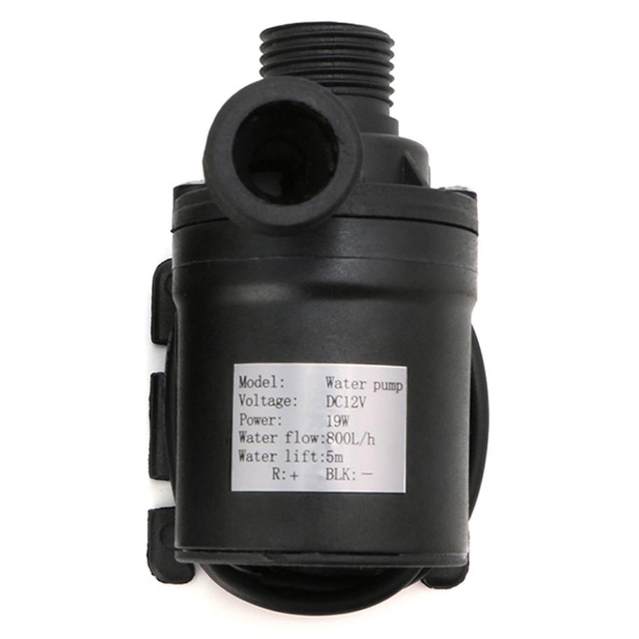 Pompa Air Aquarium Ikan Submersible Pump Fish Tank 12V - Hitam