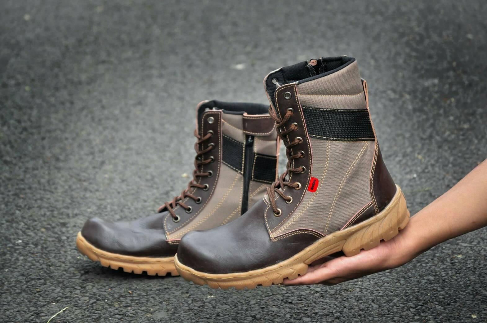 Sepatu Boots Kickers Safety sepatu Pria Sepatu Kerja Sepatu Outdoor