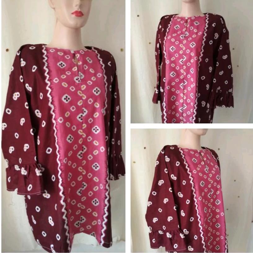 Blouse Atasan Wanita Batik Jumputan G