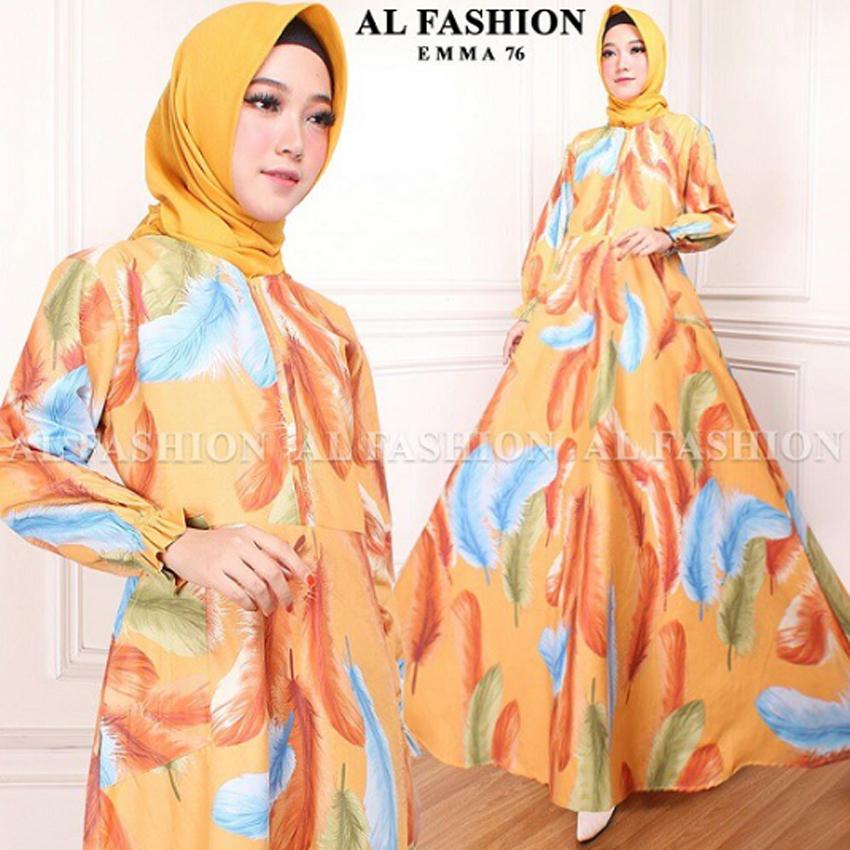TotallyGreatShop Gamis Pesta Katun Motif Cantik - Syari Syarie Pesta Busui Real Pic - Remaja Wisuda Payung Umbrella - Baju Lebaran terbaru kekinian Pakaian Kondangan Muslimah Muslim Wanita Hijaber Jilbab - Gaun Pesta Party dress Busui Bumil Jumbo ihemma