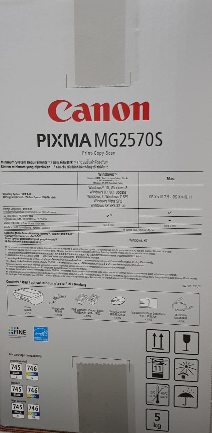 CANON PRINTER PIXMA MG2570S / PRINTER ALL IN ONE MG 2570 S RESMI