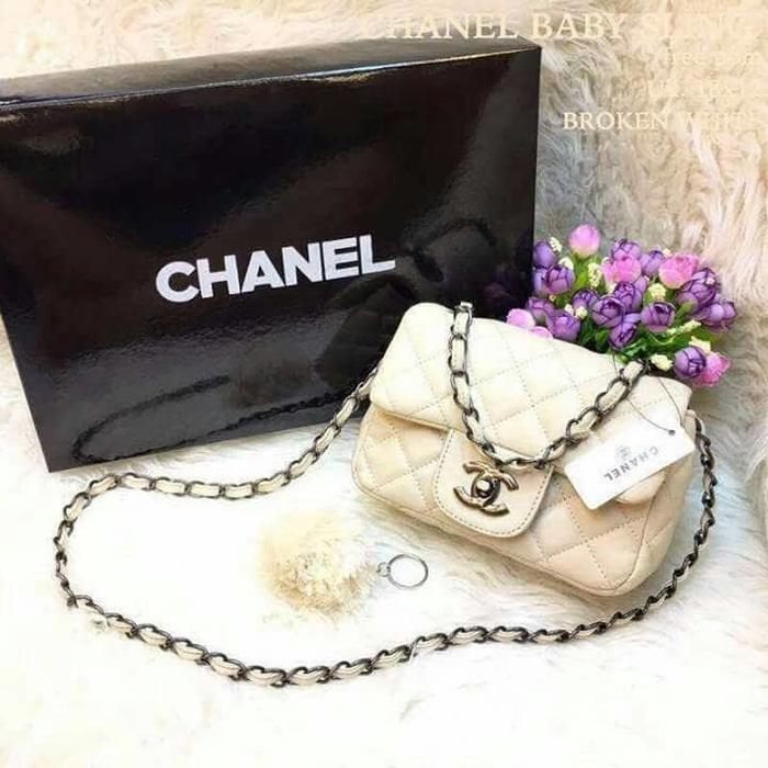DISKON chanel baby sling bag chanel mini tas fashion wanita tas jakarta