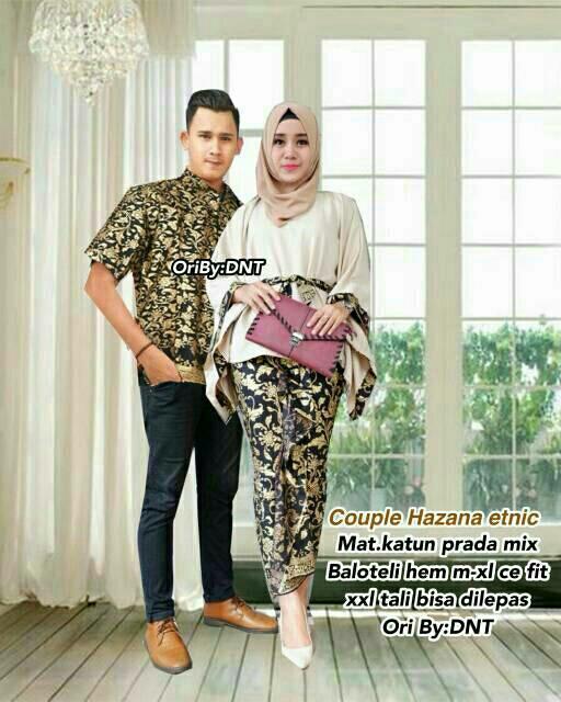 TERMURAH - Batik Terbaru / Batik Couple / Baju Muslim Wanita Terbaru 2018 / Couple Batik / Baju Batik Sarimbit / Baju Batik Modern / Batik Kondangan / Baju Batik – Hazana Couple