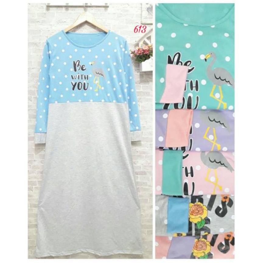 hokyfashion GAMIS MUSLIM BE WITH YOU FIT TO L PANJANG 125CM PINK