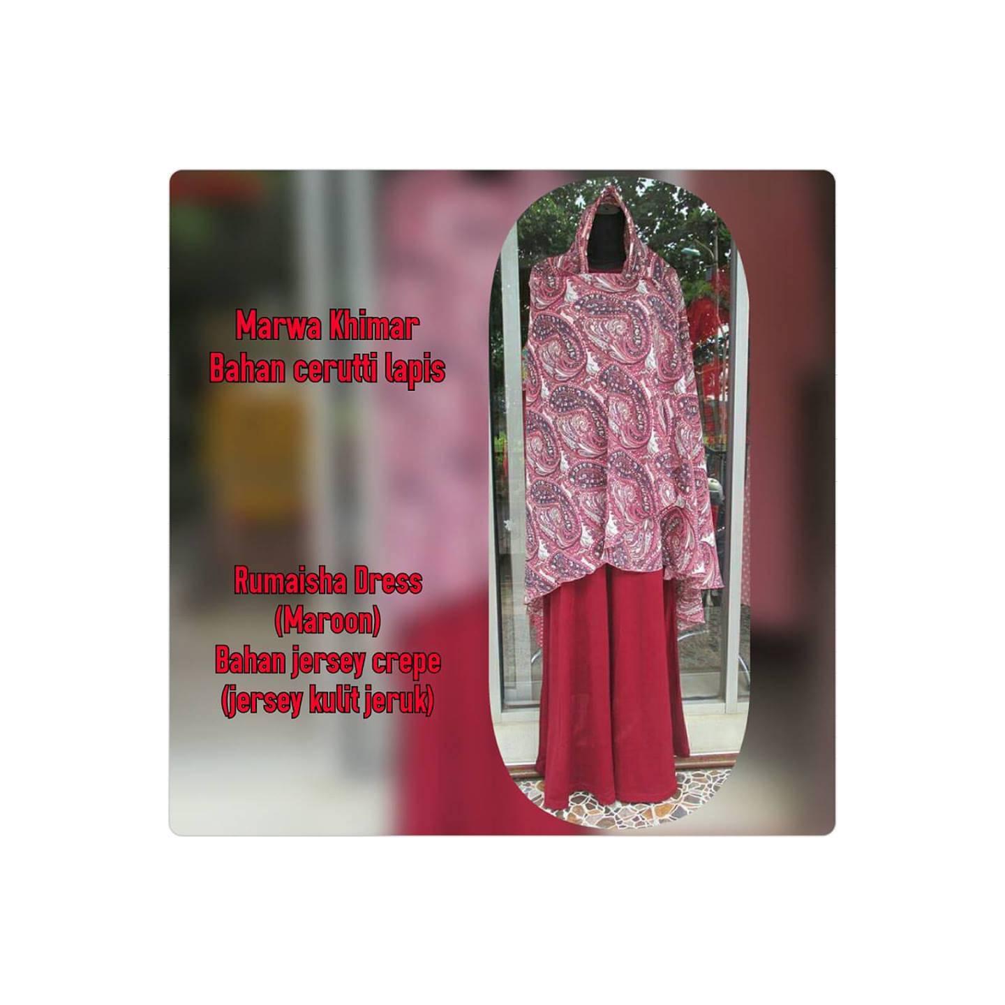 Rumaisha Dress & Marwa Khimar by Uwais Hijab
