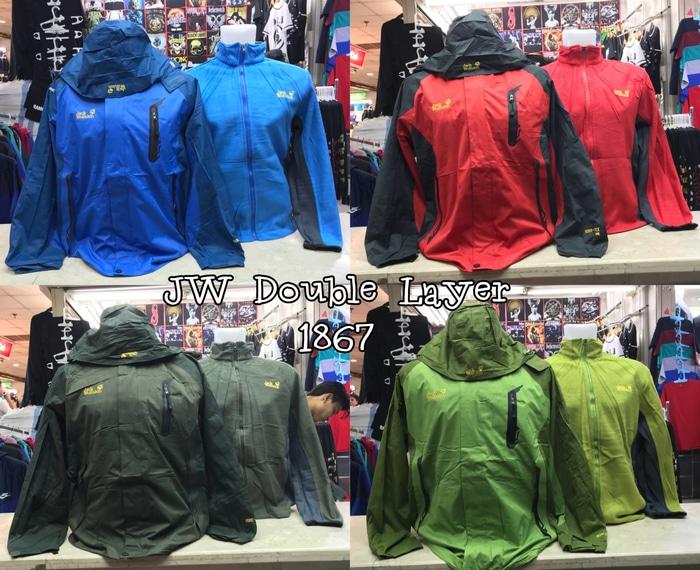 JAKET GUNUNG DOUBLE LAYER WATERPROOF JACK WOLFSKIN 1867 CONSINA REI