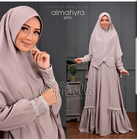Dress Almahyra Syari Gamis Wolfice Pakaian Wanita Terusan Panjang Fashion Muslim Baju Syar’I Hijab Modern Pakaian Gaun Simple Modis Trendy Baju Model Terbaru
