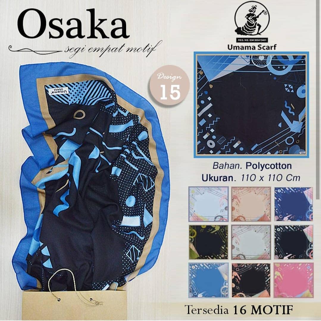 Hijab Segi Empat Motif Abstrak Umama scraf / Jilbab Segi Empat Motif / Kerudung Segi Empat Motif /Hijab Segi Empat Umama scarf osaka