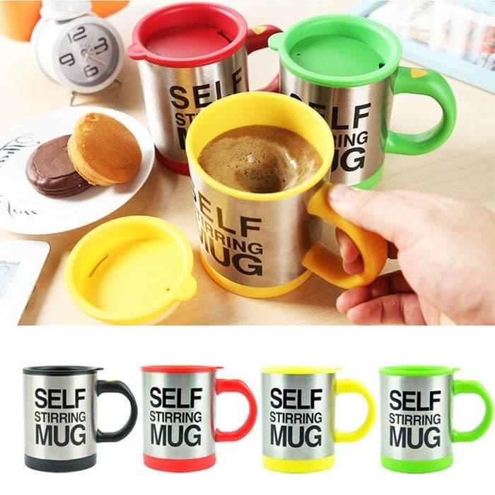 self stirring mug/gelas aduk otomatis Ajaib