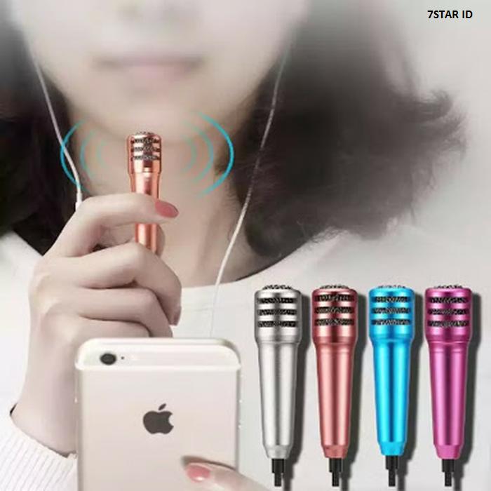 Microphone Mini + Headset Smule / Mic Earphone 2 In 1 7STAR - Random Color