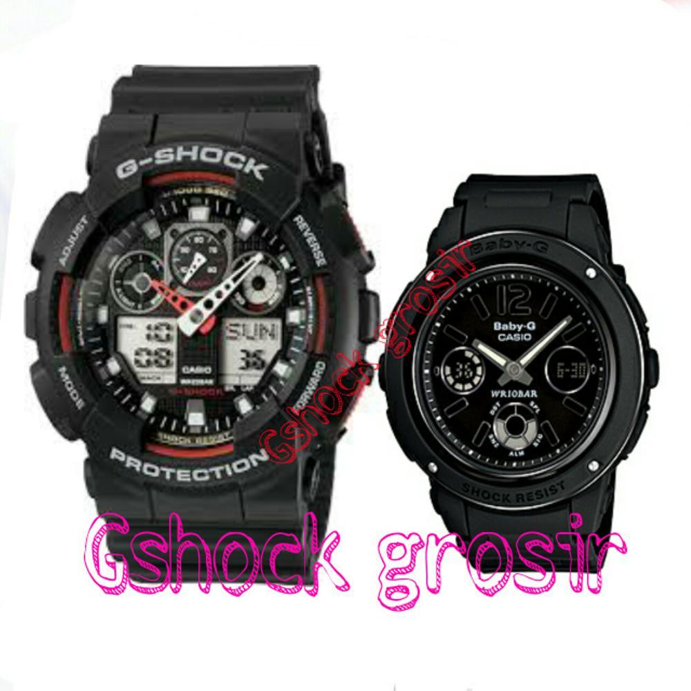 JAM TANGAN CASIO COUPLE GSHOCK & BABY-G ORIGINAL (GSHOCK GROSIR15) MMBKL