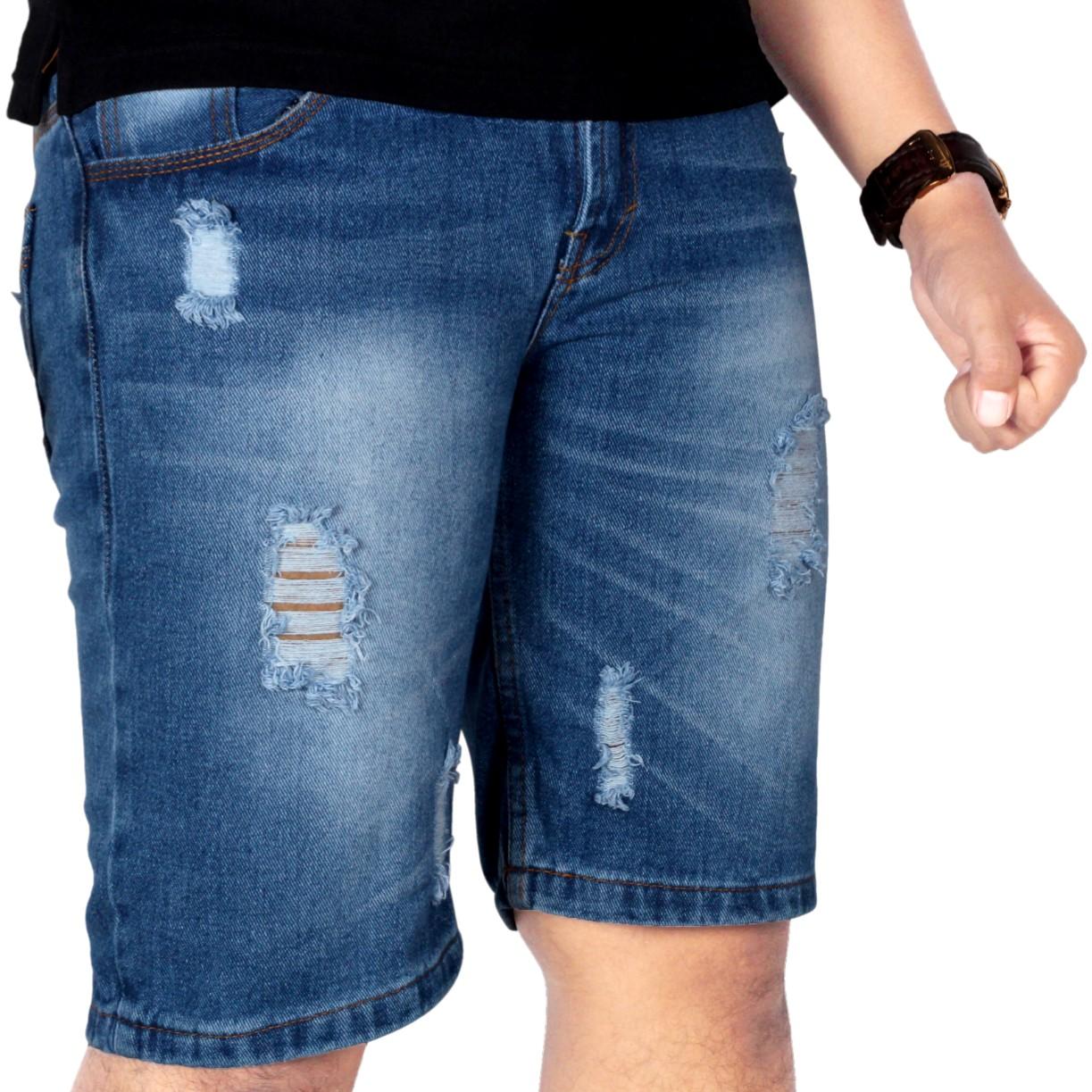 Dgm_Fashion1 Celana Jeans Sobek Denim Pria Pendek/Celana lepis/Celana Jeans Skinny Pria/Celana Panjang/ Celana Pria/Celana Casual/celana denim/celana jeans hitam/jeans polos /CELANA JEANS PENSIL GA 5690 Biru