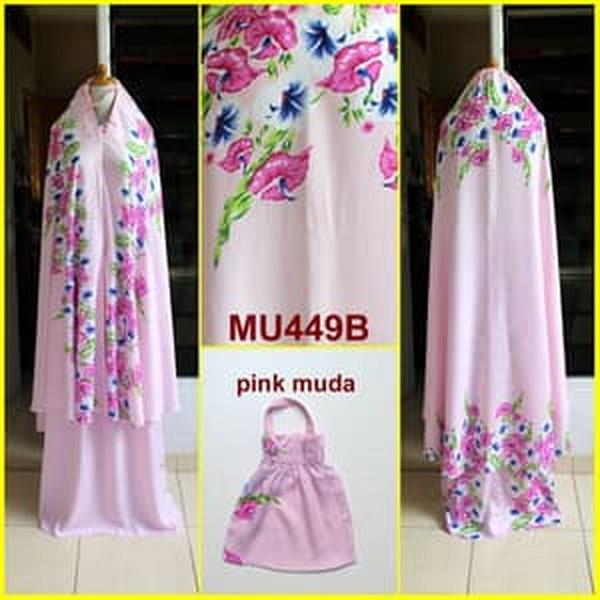 MUKENA CANTIK MOTIF BUNGA ( SEMI JUMBO )