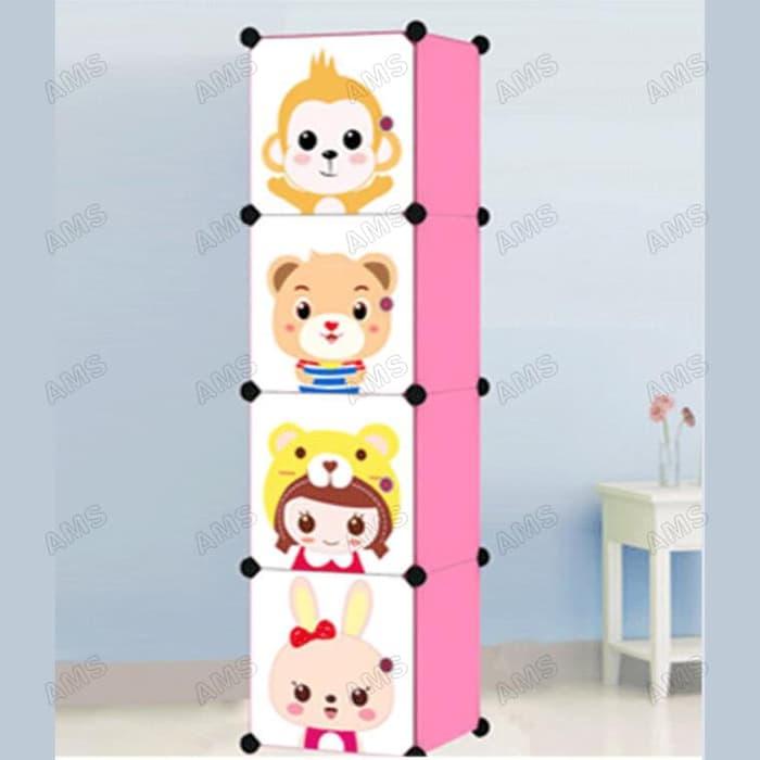 Lemari plastik lemari pakaian rak serbaguna susun lemari baju @ lemari pakaian kayu jati plastik anak portable minimalis plastik murah gantung sliding bayi