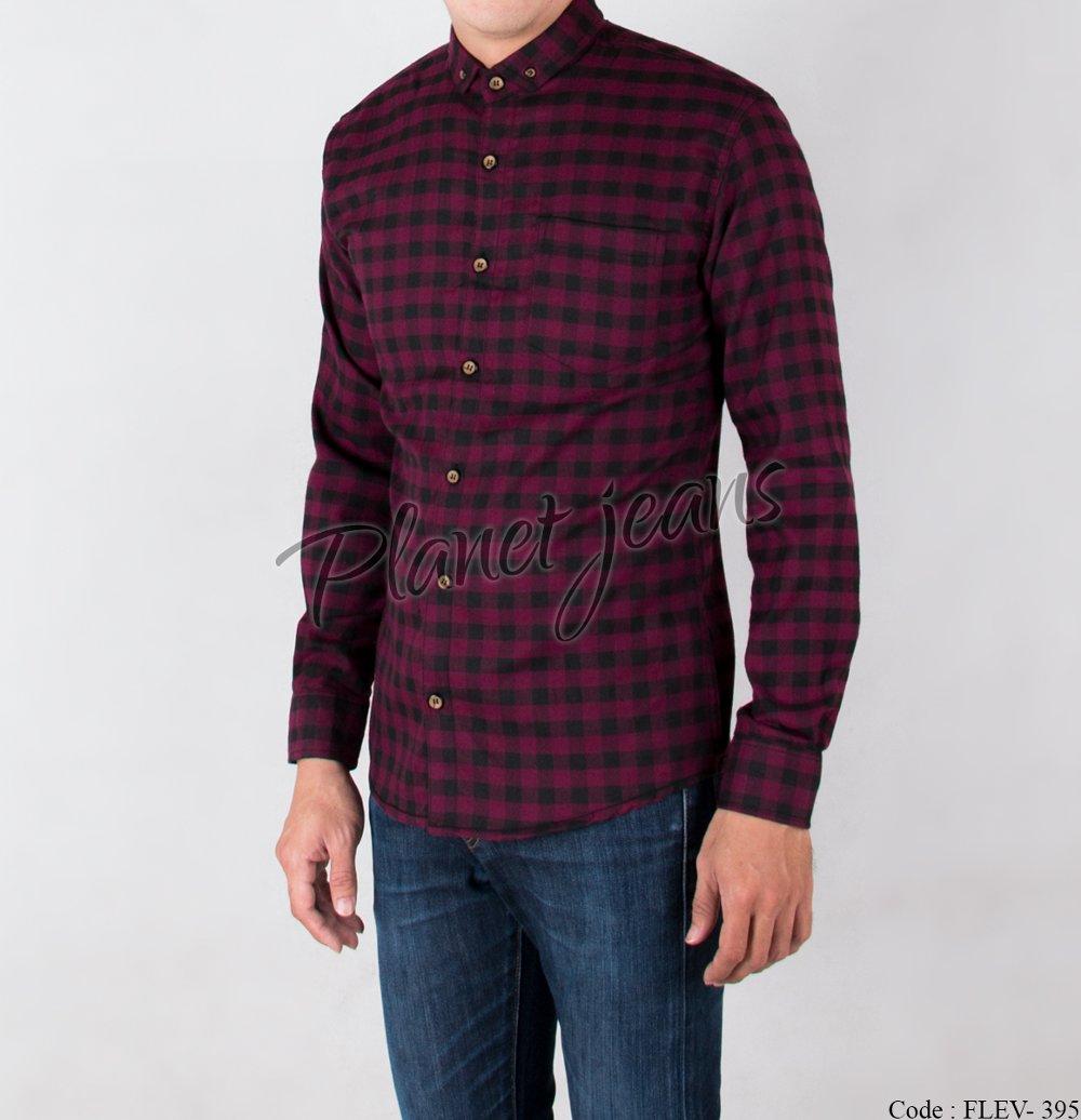 kemeja flanel pria slimfit lengan panjang dan kemeja motif kotak bahan flannel slim fit cowok flev395 di lapak Planet Jeans planetjeans