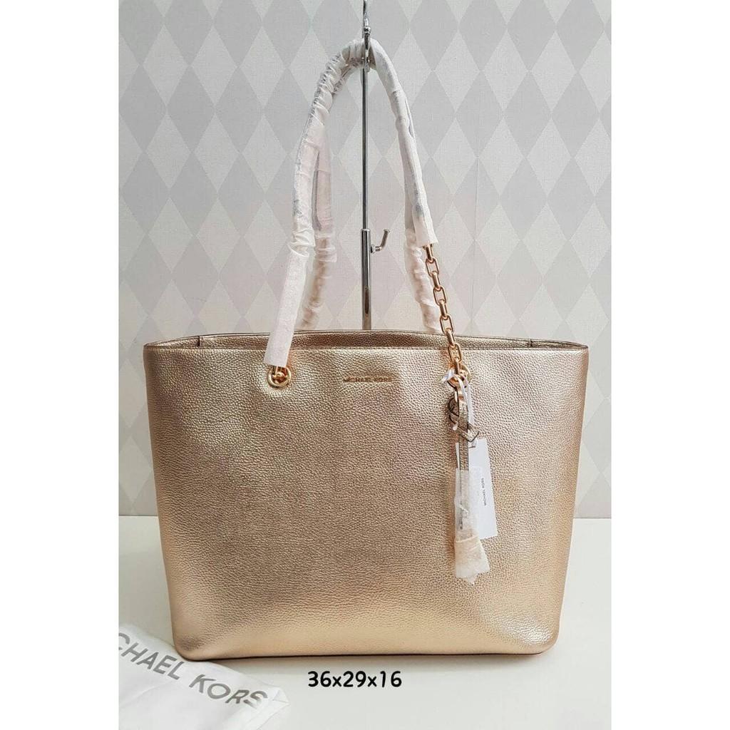Jual Tas Michael Kors Mercer Chain Tote Gold Original