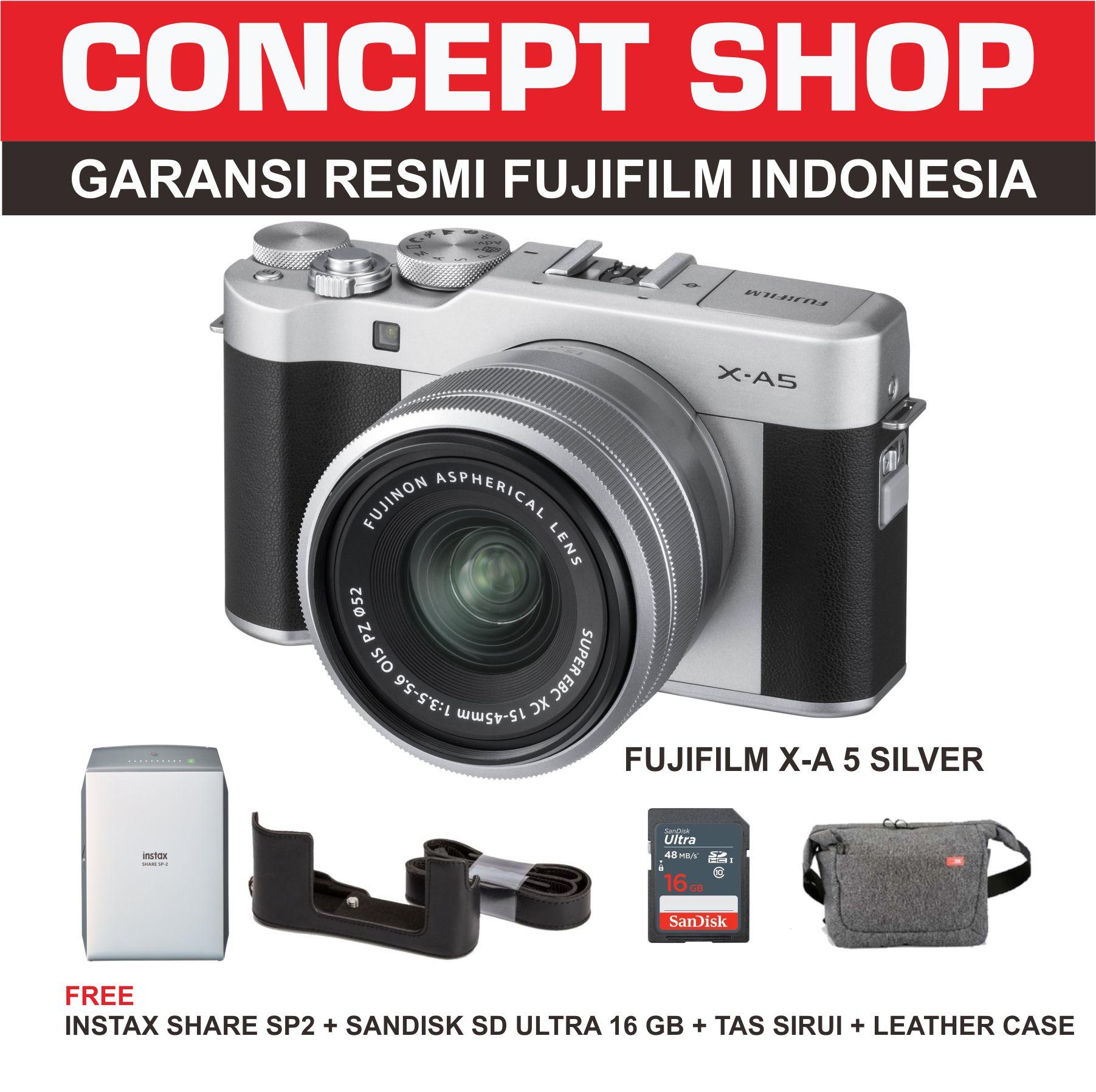 Buy & Sell Cheapest PROMO FUJIFILM MIRRORLESS Best Quality Product Fujifilm X A5 KIT 15 45mm Silver PROMO XA5 XA 5