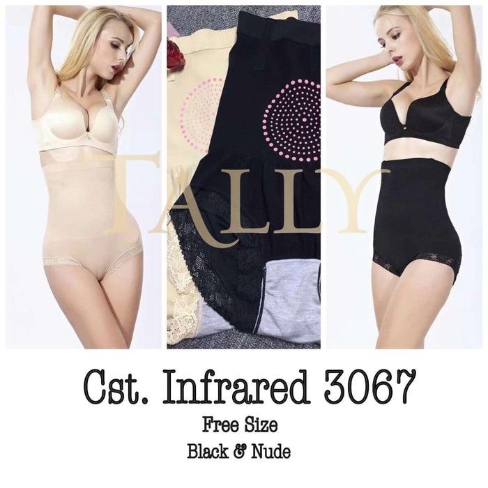 INFRARED INFRA RED KORSET PELANGSING TALLY KODE 3067 CORSET PENGECIL LEMAK CELANA DALAM WANITA PRAKTIS IMPORT BEST SELLER - HITAM