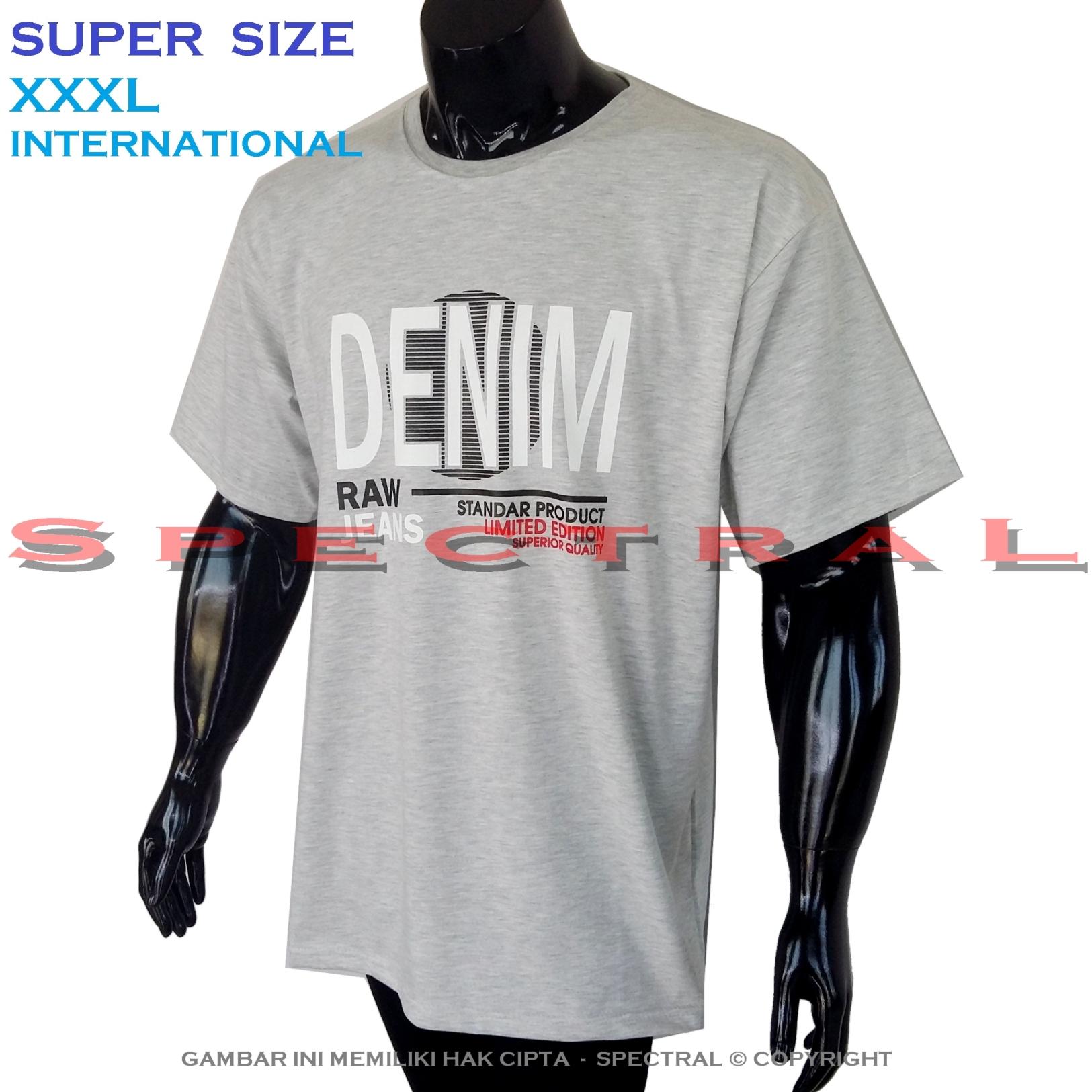 Spectral – SUPER BIG SIZE XXXL INTERNATIONAL Bapak Orang Tua Gemuk 100% Soft Cotton Combed Kaos Distro Jumbo BIGSIZE T-Shirt Fashion Ukuran Besar Polos Celana Atasan Pria Wanita Katun Gendut Lengan Simple Sport Casual 3L 3XL Baju Cowo Cewe Pakaian Terbaru