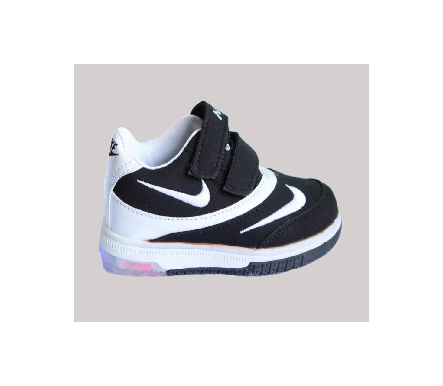 Sepatu LED / Light / Nyala Double Nike Black
