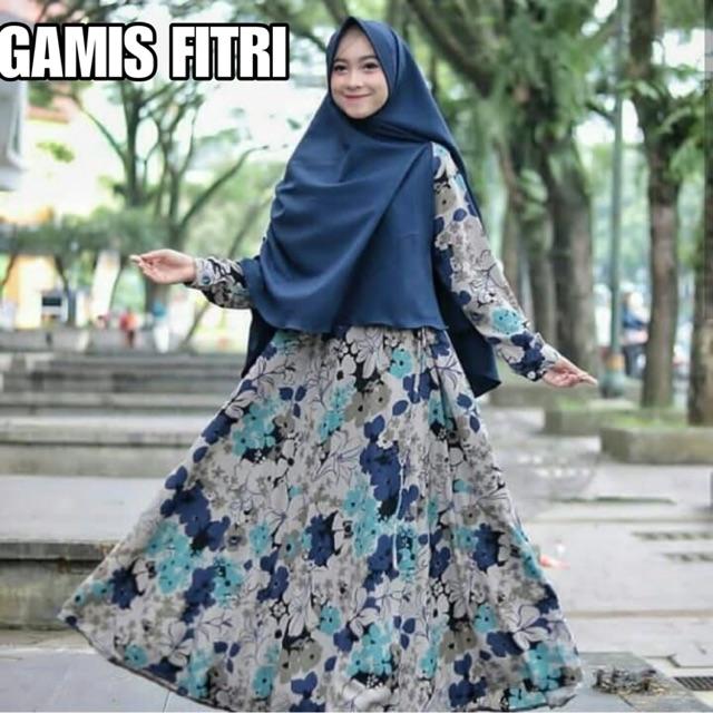 (TERBARU) Gamis (bahan monalisa) (Raya putih)