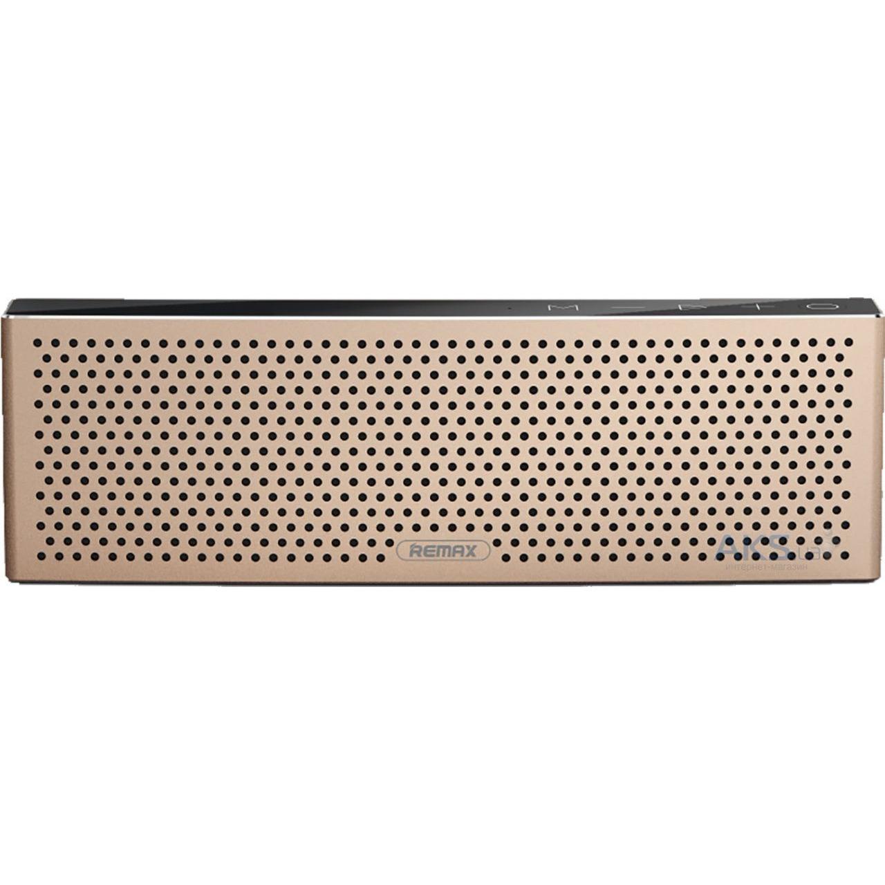 Remax RB-M20 Subwoofer Bluetooth Speaker Dual Driver Micro SD Slot - Gold