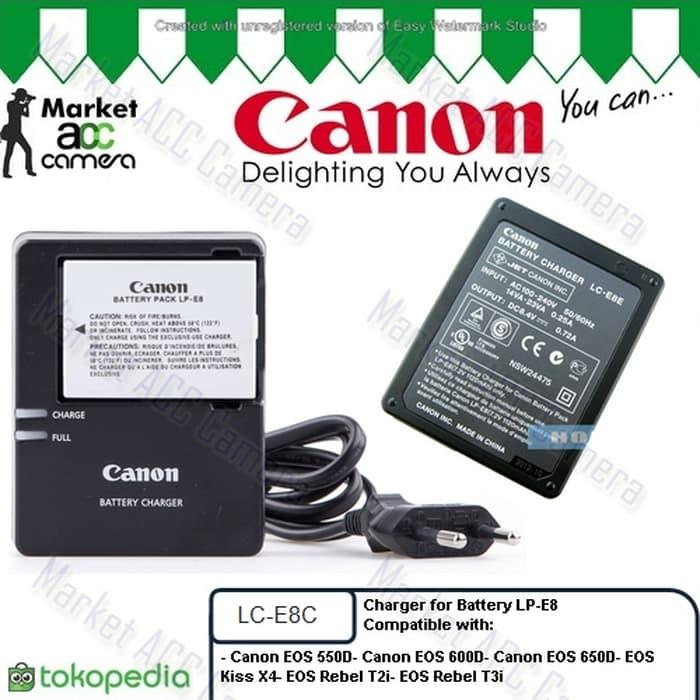 Promo Charger Canon LC-E8C for LP-E8 (EOS 550D, 600D, 650D, 700D, Kiss X4) original