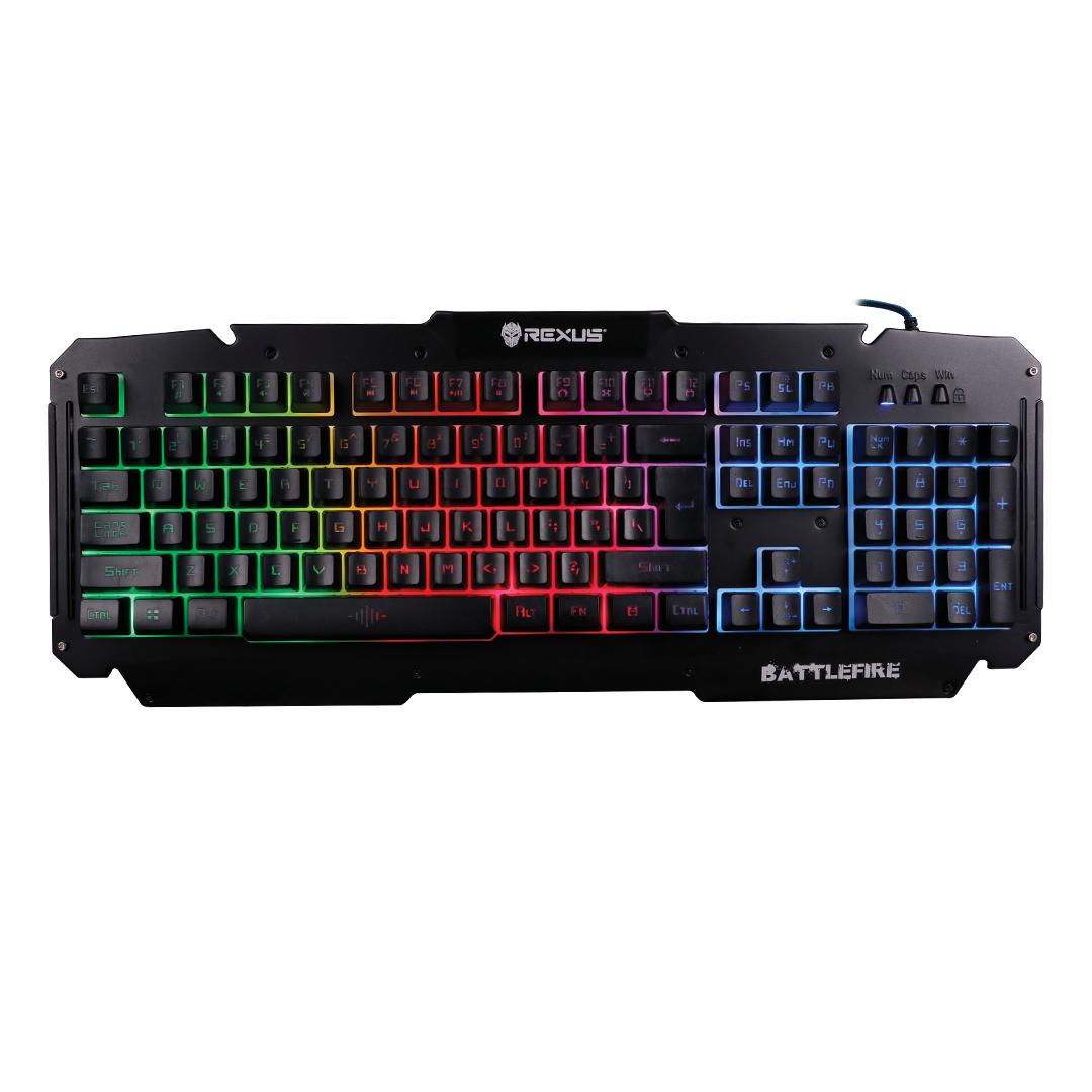 Rexus Keyboard Gaming K9D Semi Mechanical 19 Keys Anti Ghost HITAM (BLACK) - RX-K9D Rexus Keyboard Gaming K9D Semi Mechanical 19 Keys Anti Ghost HITAM (BLACK) - RX-K9D