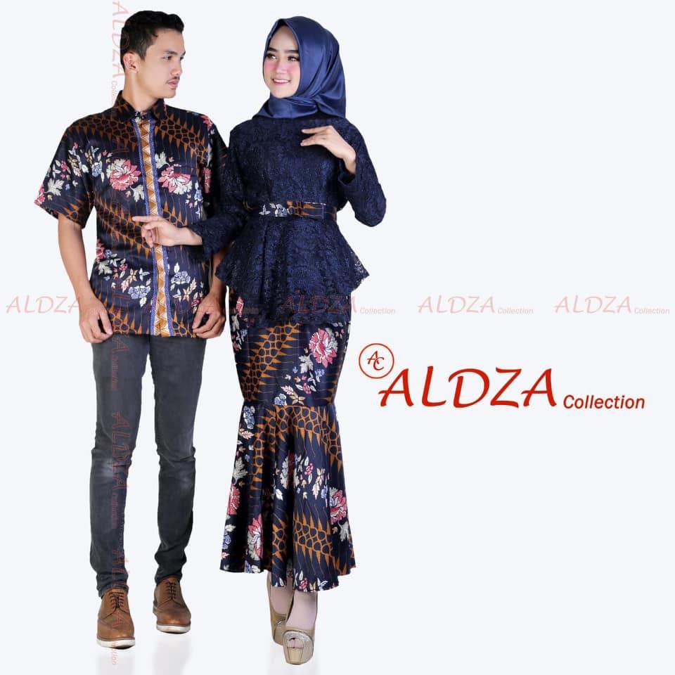 Jakarta Couple Baju  Couple Kebaya Kalong  Batik Navy 