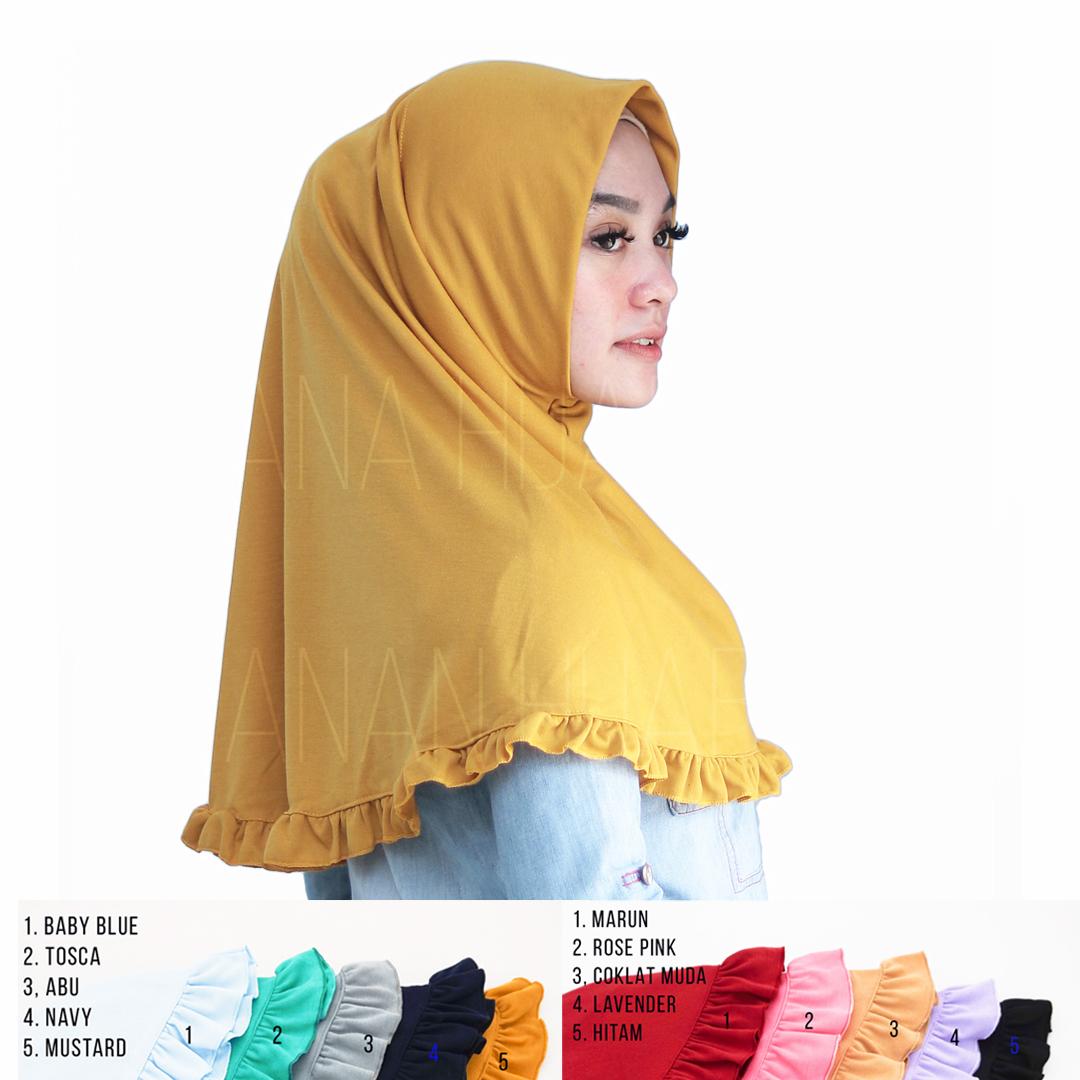 Hijab Instan Rempel Jilbab Najwa Rempel Kerudung Instan Murah