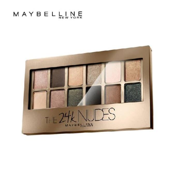Maybelline Eye Shadow 24K Gold Nude Palette / Eye Shadow Maybelline Harga Murah / Eye Shadow 24K Gold / Eyeshadow palette 12 warna