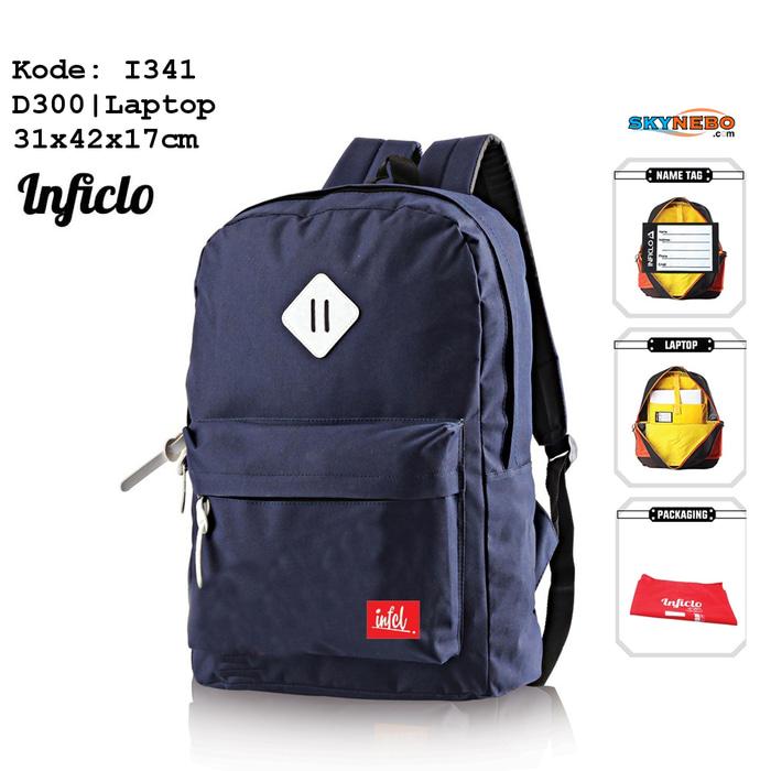 Tas Ransel Laptop Inficlo Original Distro Branded (Code: 341) - jRmcLA