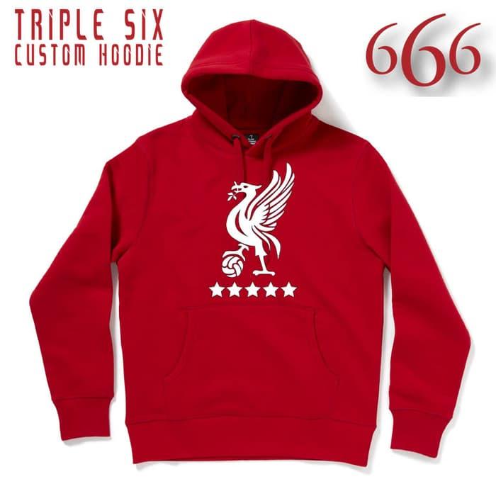 Hemat 10%!! JAKET HOODIE BOLA - LIVERPOOL 1 - ready stock