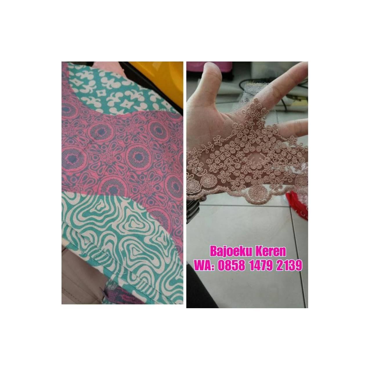 Dijual Batik Prada Kimono Tunik Gamis Baju Muslim Terima Jahit Unique