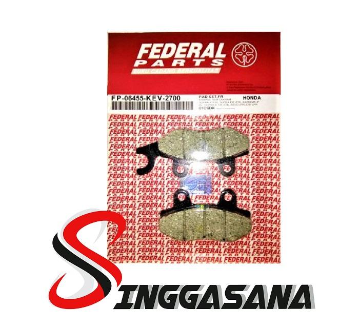 KAMPAS REM DEPAN SUPRA X 125 - CS 1- KHARISMA-SUPRA FIT /FP-06455-KEV-2700 FEDERAL PARTS