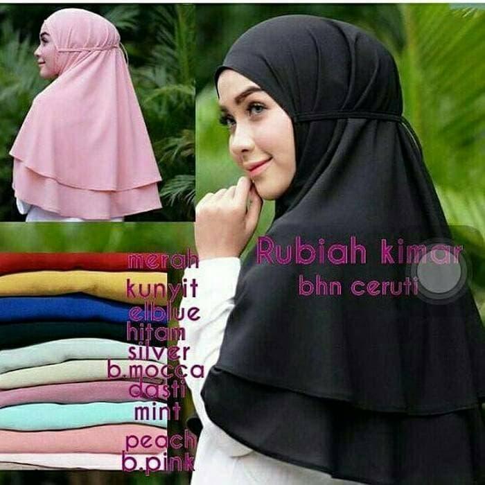 Terbaru RUBIAH NON PET JILBAB INSTAN BAHAN CERUTI