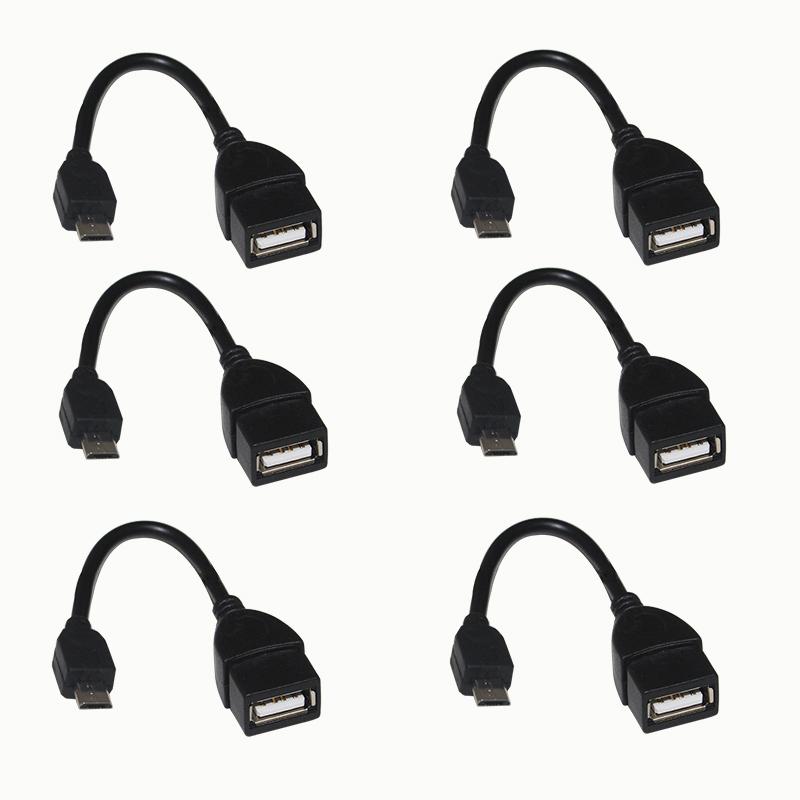 EELIC USB-MICRO HITAM ISI 6 PCS USB OTG MICRO USB TO USB FEMALE OTG DATA ADAPTER MULTIFUNGSI BERKUALITAS TINGGI
