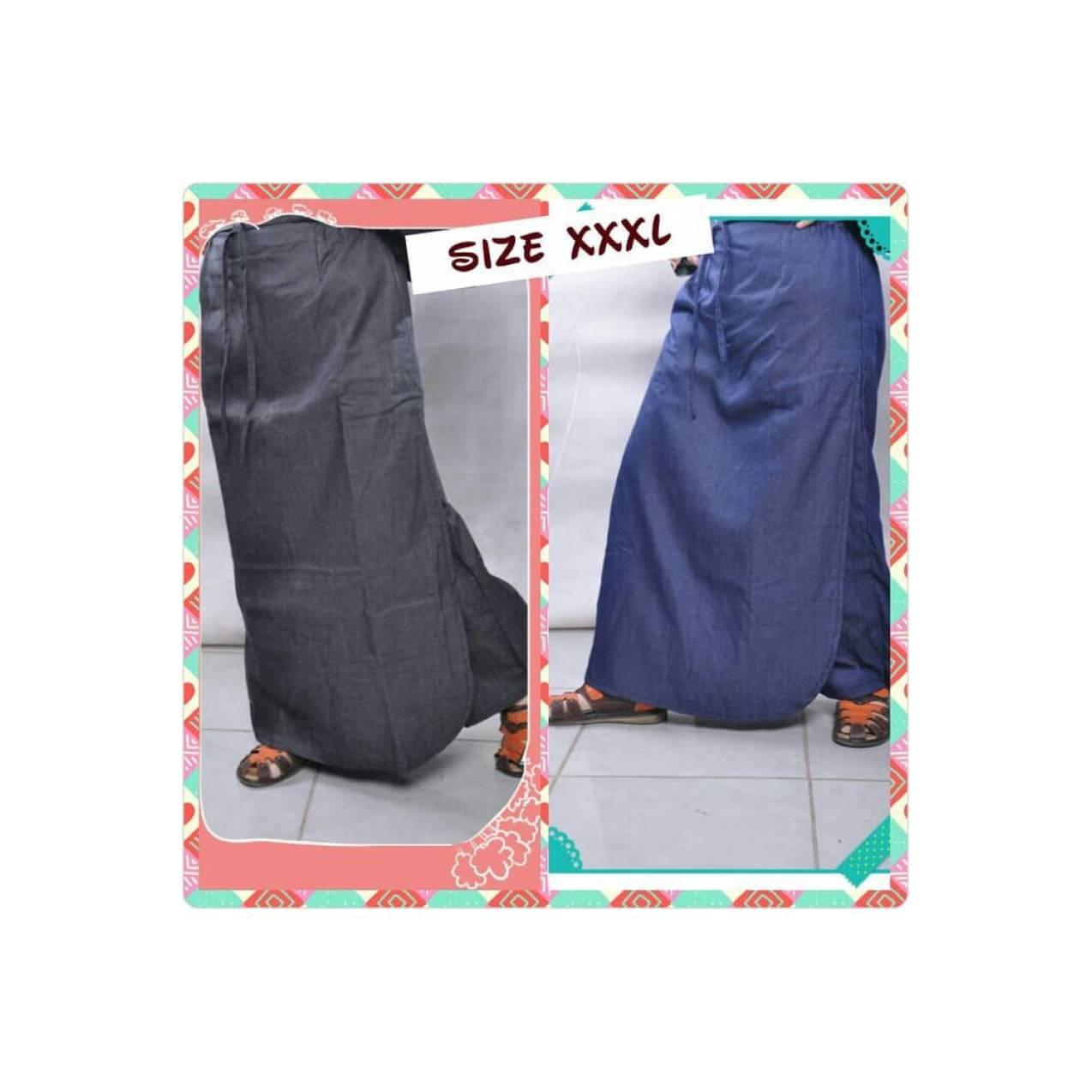 Rok Muslim Terbaru Rok Celana Denim Muslimah Size XXXL