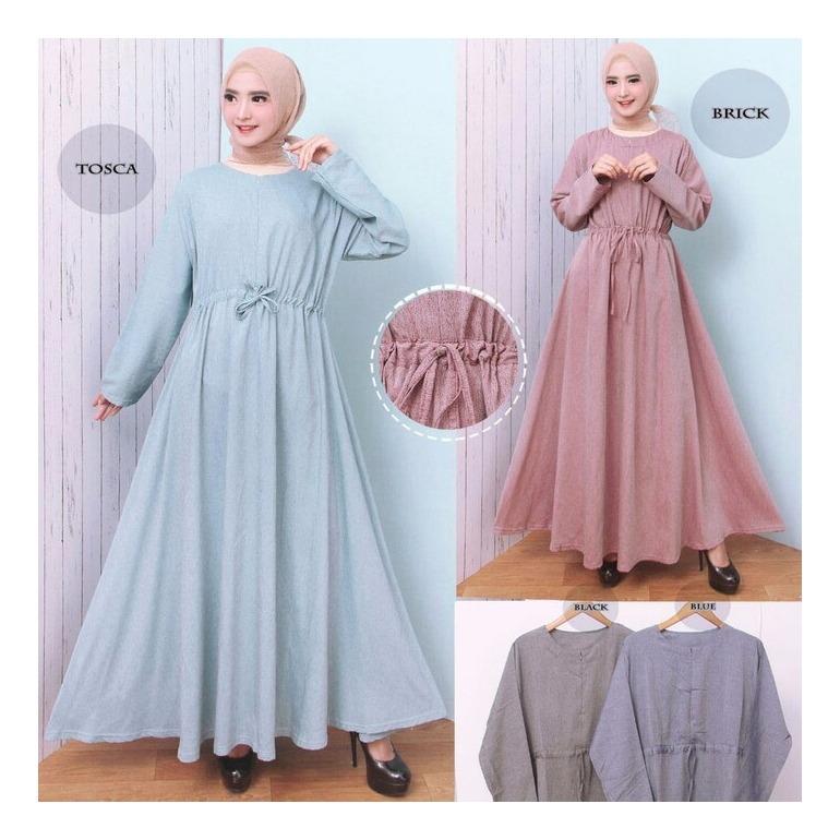 DnD - Baju Gamis Gamis wanita Gamis polos Baju Muslimah Dress Muslimah Fashion Muslimah Gamis Jumbo Gamis kerja Gamis Casual Gamis kantor Gamis motif bunga gamis size besar Baju Fashion Muslimah Baju fashion Baju fashion gamis